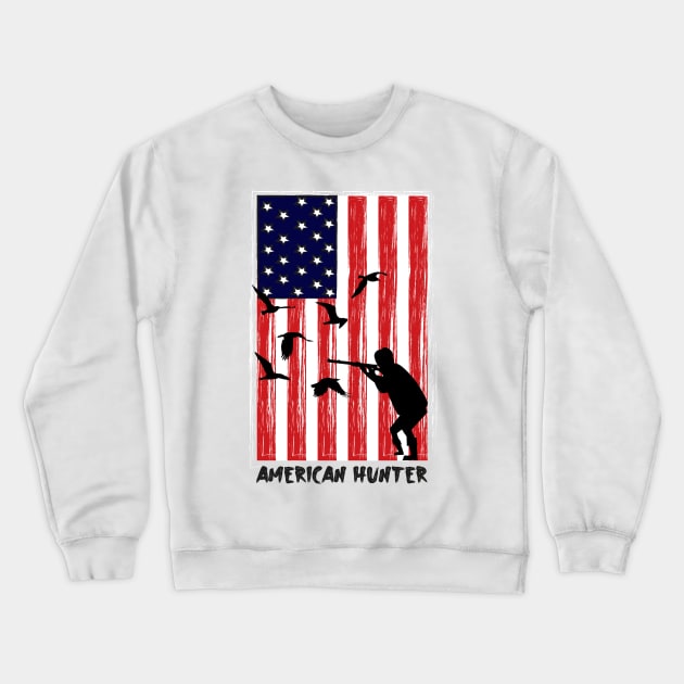 American hunter Crewneck Sweatshirt by Rose International